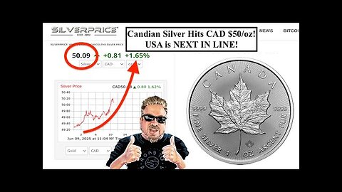 SILVER ALERT! Canadian Silver Hits CAD$50/oz...USA is NEXT IN LINE FOR $50/OZ FLOOR!! (Bix Weir)