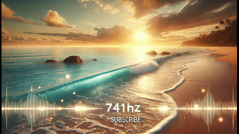 Serene Soundscapes: The Series | 741Hz Healing Meditation by the Ocean Waves