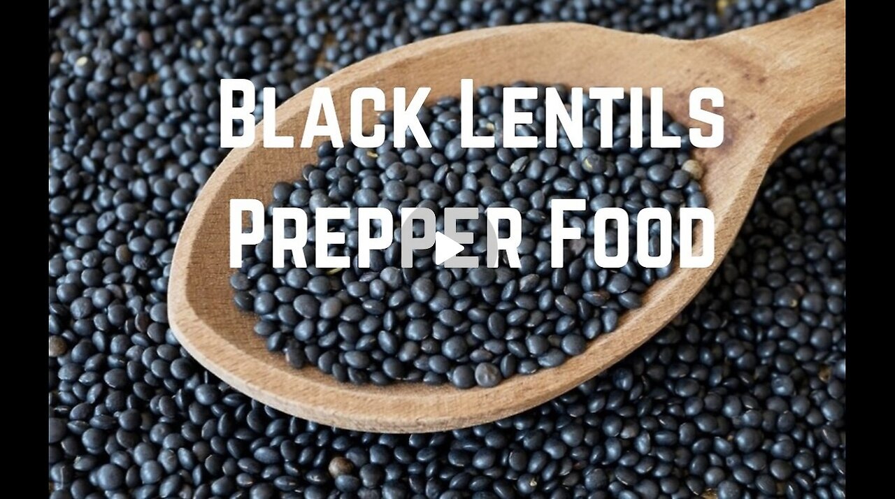 Prepper Food: Black Lentils