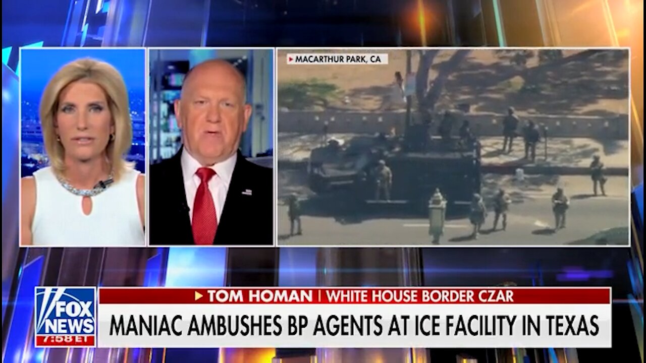 Tom Homan On Ambush At Texas ICE Facility