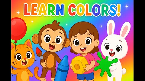 Learn Colours with Fun Cartoon for Kids | Color Learning for Children