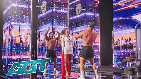 Sdarien Johnson & Scott Mathison STUN AGT with INSANE Strength Routine! 💪🔥