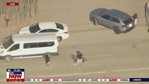 Protesters throw projectiles at cars after ICE raids at California farm