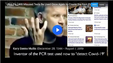 "Potential Misuse of Bird Flu Tests to Create Another Plandemic"