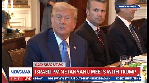 ISRAELI PM NETANYAHU MEETS WITH TRUMP
