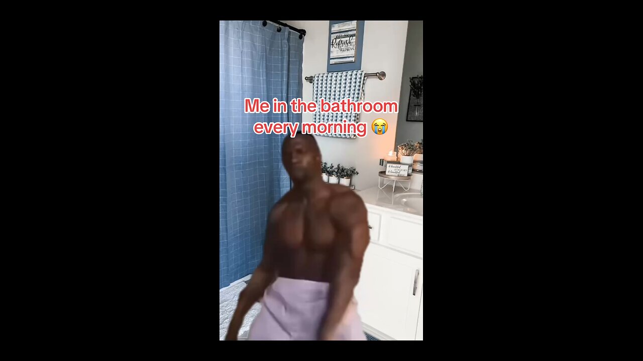 Me in the bathroom every morning 😭