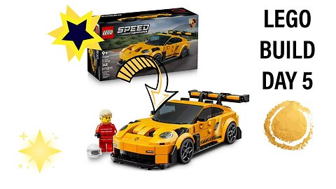 Building a LEGO Porsche 911 GT3 RS Super Car Day 5 || Build Your Own Speed with LEGO