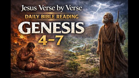 📖 Genesis 4–7 Bible Study (ESV) | Cain & Abel, Noah, The Flood | Bible in a Year Day 2