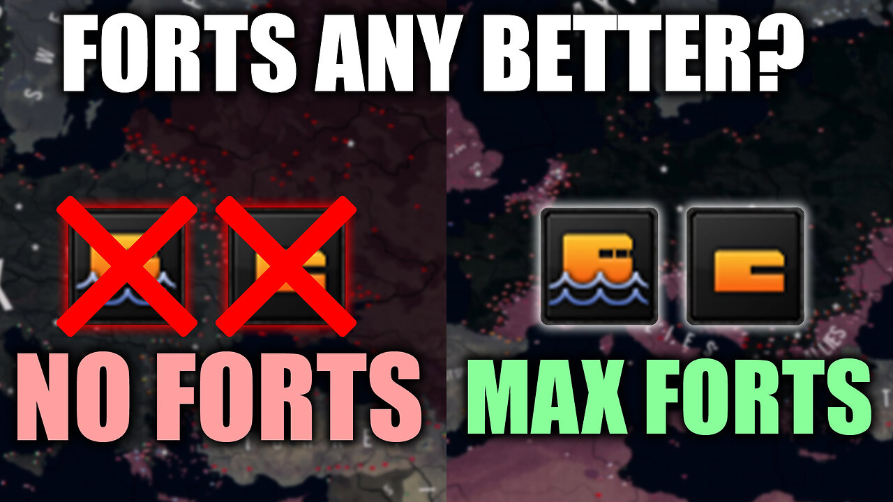 MAX FORTS France VS Historical France / HOI4 AI Double Timelapse