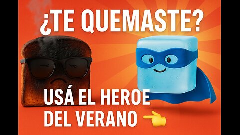 ¿Te quemaste? Él es el héroe del verano