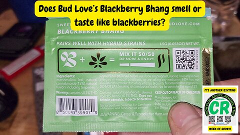 CR & Dad Reviews... Smoking & Reviewing Bud Love Blackberry Bhang Premium Herbal Mixer with my buds!