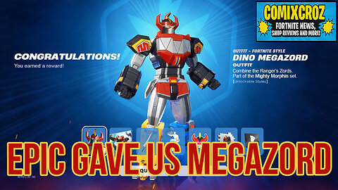 I got Dino Megazord! UPDATE - Fortnite News