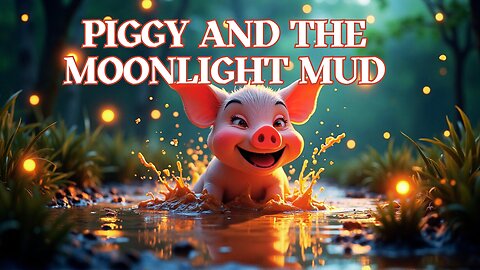 🐷💧 Fun Nature Song for Kids | Piggy and the Moonlight Mud 🌙