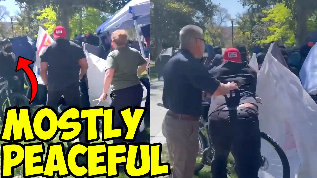 Officer Tatum FIGHTS peaceful protest