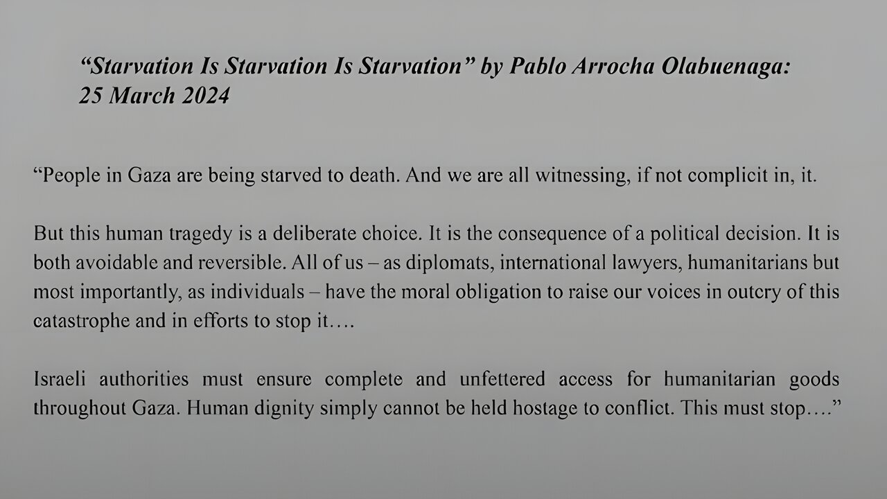 Starvation is Starvation is STARVATION