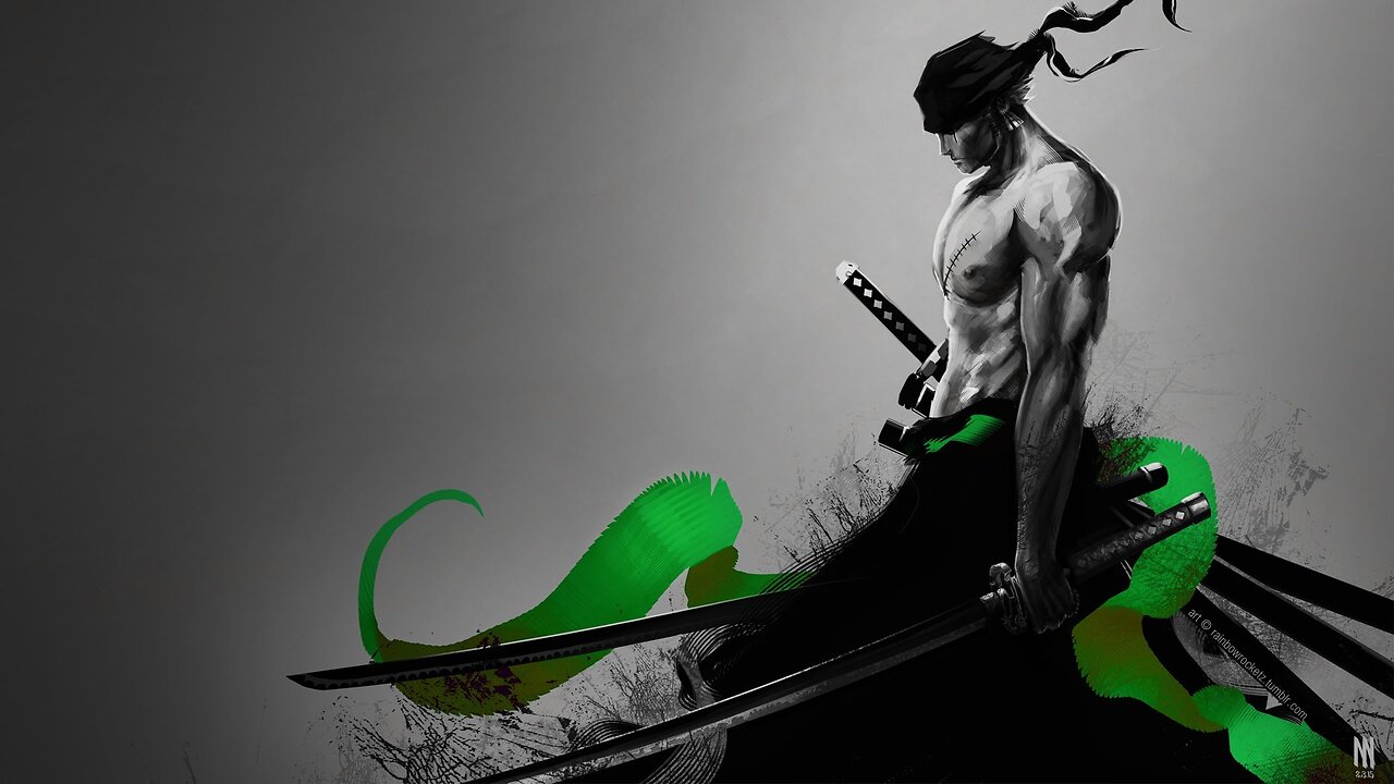 One Piece Zoro fights Hatchan