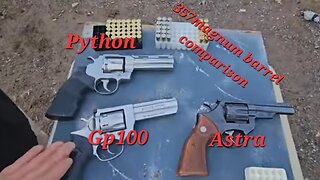 357magnum 4-inch barrel comparison test.