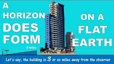 A HORIZON WILL FORM ON A FLAT EARTH (sun rising setting boats buildings perspective convergence)