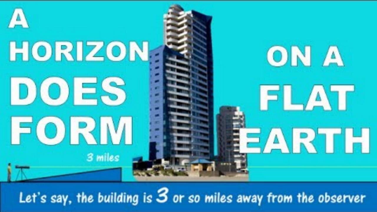 A HORIZON WILL FORM ON A FLAT EARTH (sun rising setting boats buildings perspective convergence)