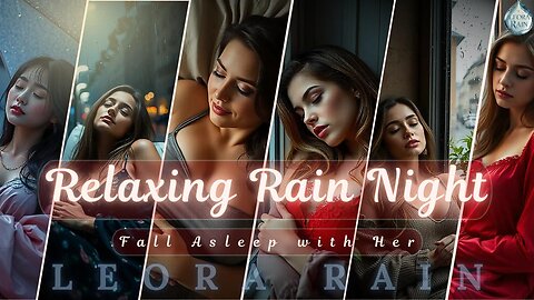 Relaxing Rainy night – Peaceful Girls sleeping | Calming Rain & Music for Deep Relaxation