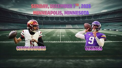 Washington Commanders @ Minnesota Vikings, Week 14, Diggin' Deeper Into the NFL