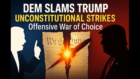 Dem slams Trump for 'unconstitutional' Iran strikes: 'Offensive war of choice' 