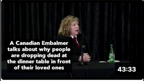 "Testimony of Laura Jeffery, a Canadian Embalmer 💉🇨🇦"