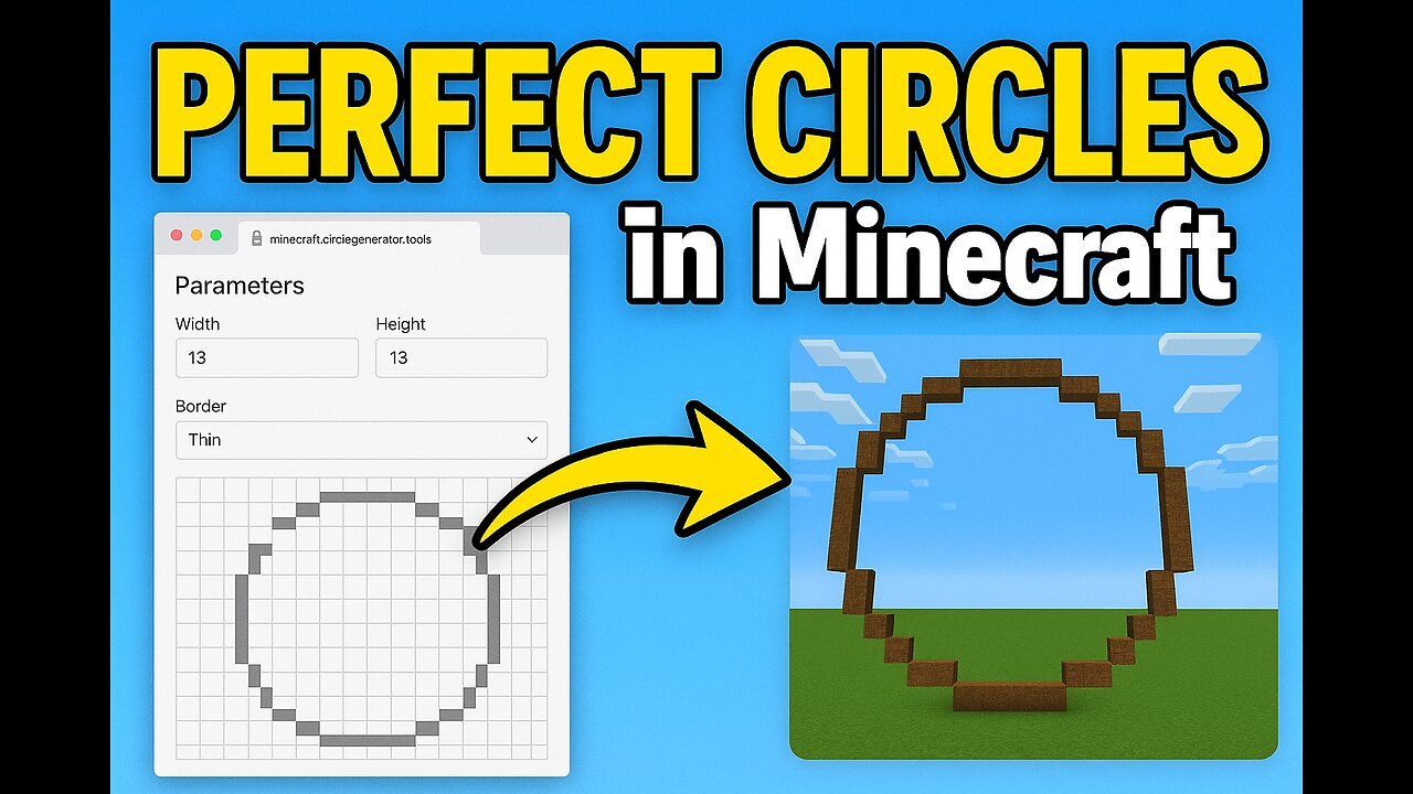 Tutorial for how to make pixel circle online