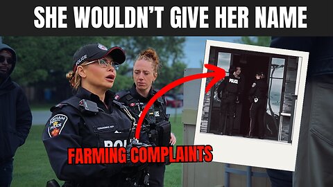Police Officer Refuses To Give Us Her Name At Pickering Drag Queen Storytime Event