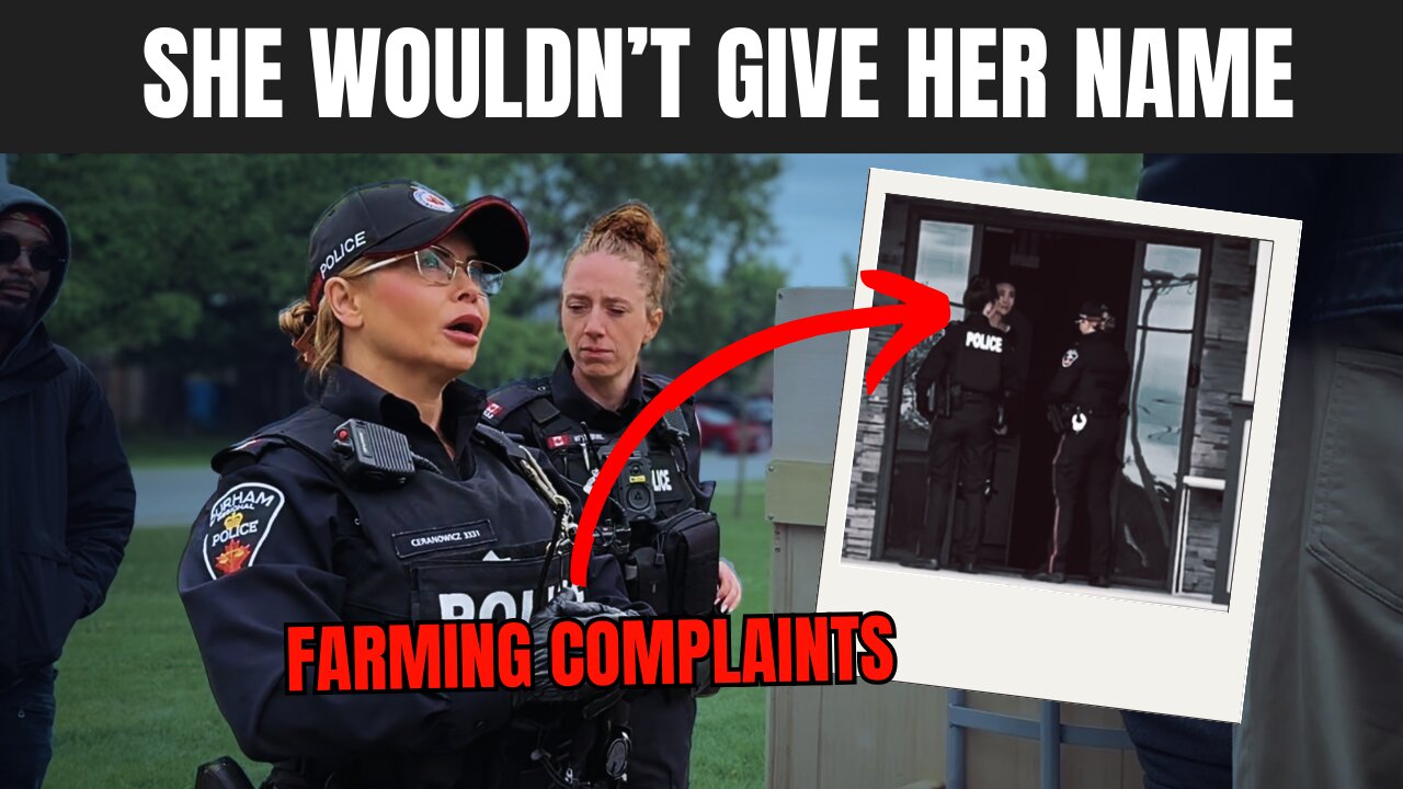 Police Officer Refuses To Give Us Her Name At Pickering Drag Queen Storytime Event