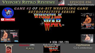 Wrestle War (Mega Drive/Genesis) | 16-Bit Wrestling Game Retrospective #2 | 🤼🎮