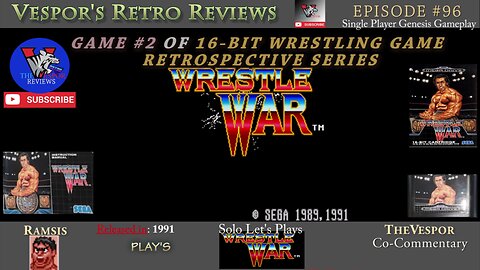 Wrestle War (Mega Drive/Genesis) | 16-Bit Wrestling Game Retrospective #2 | 🤼🎮