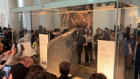 The Rosetta Stone at the British Museum in London