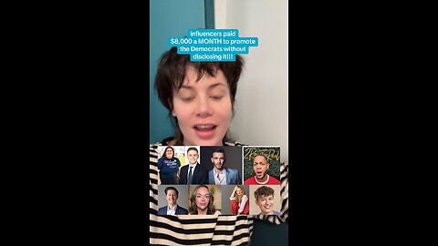 CONFIRMED! Influencers PAID to shill for the Democratic Party without disclosing it!