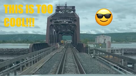 Rare View from BNSF Employee Going Over Grassy Point Swing Bridge in Duluth, MN