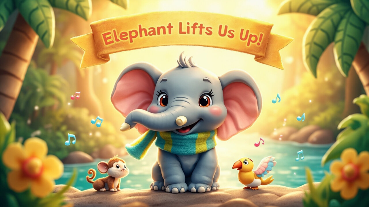 Elephant Lifts Us Up 🐘✨ | Kids’ Song About Kindness, Strength & Helping Others