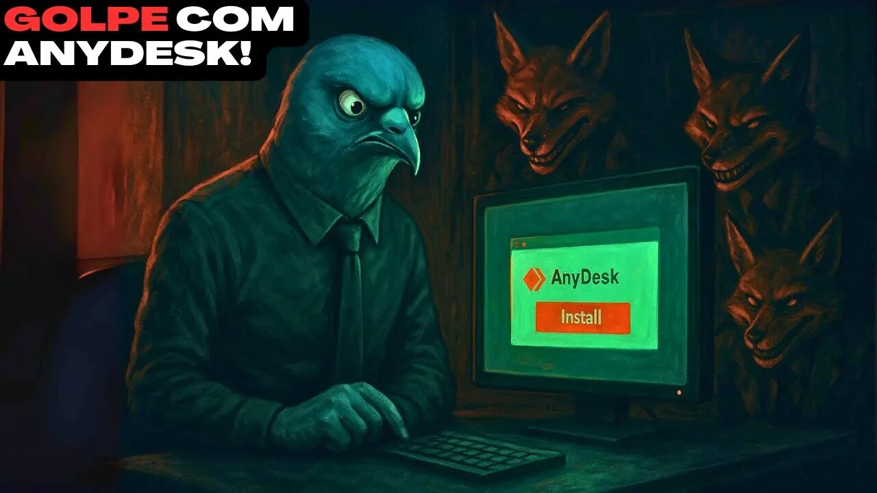 📰 Golpe AnyDesk — instalador falso rouba senhas e carteiras de cripto