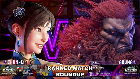 Kuya Kalbo SF6 Ranked Match Roundup. Chun Li Master Rank [Hori Fight Stick]