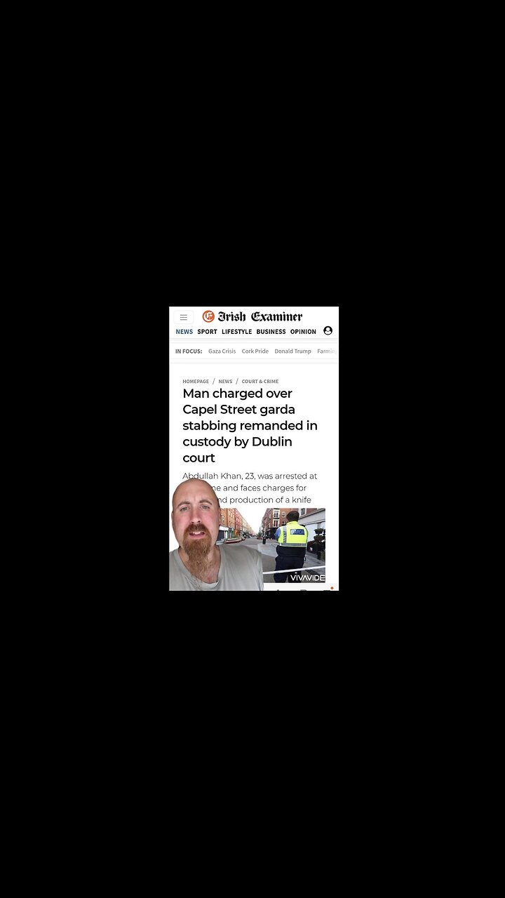 Mohammed Khan stabs Irish Police Officer - Khan belongs in Pakistan