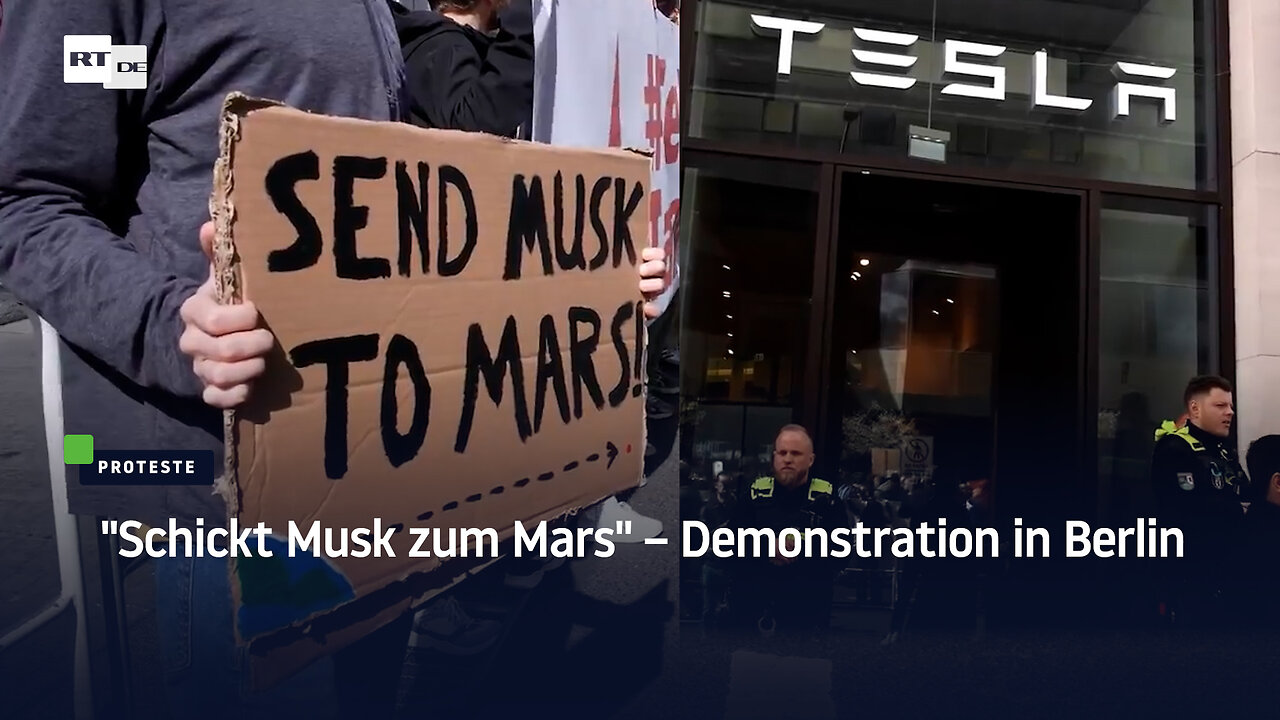 "Schickt Musk zum Mars" – Demonstration in Berlin