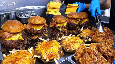 The King of American Burgers in Korea! Ultimate Smashed Cheese Burger 🇺🇸🔥