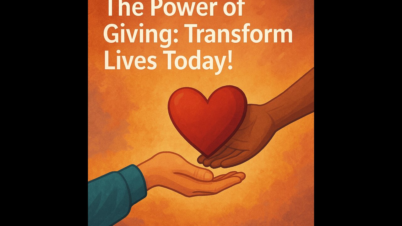 The Power of Giving: Transform Lives Today! 💖