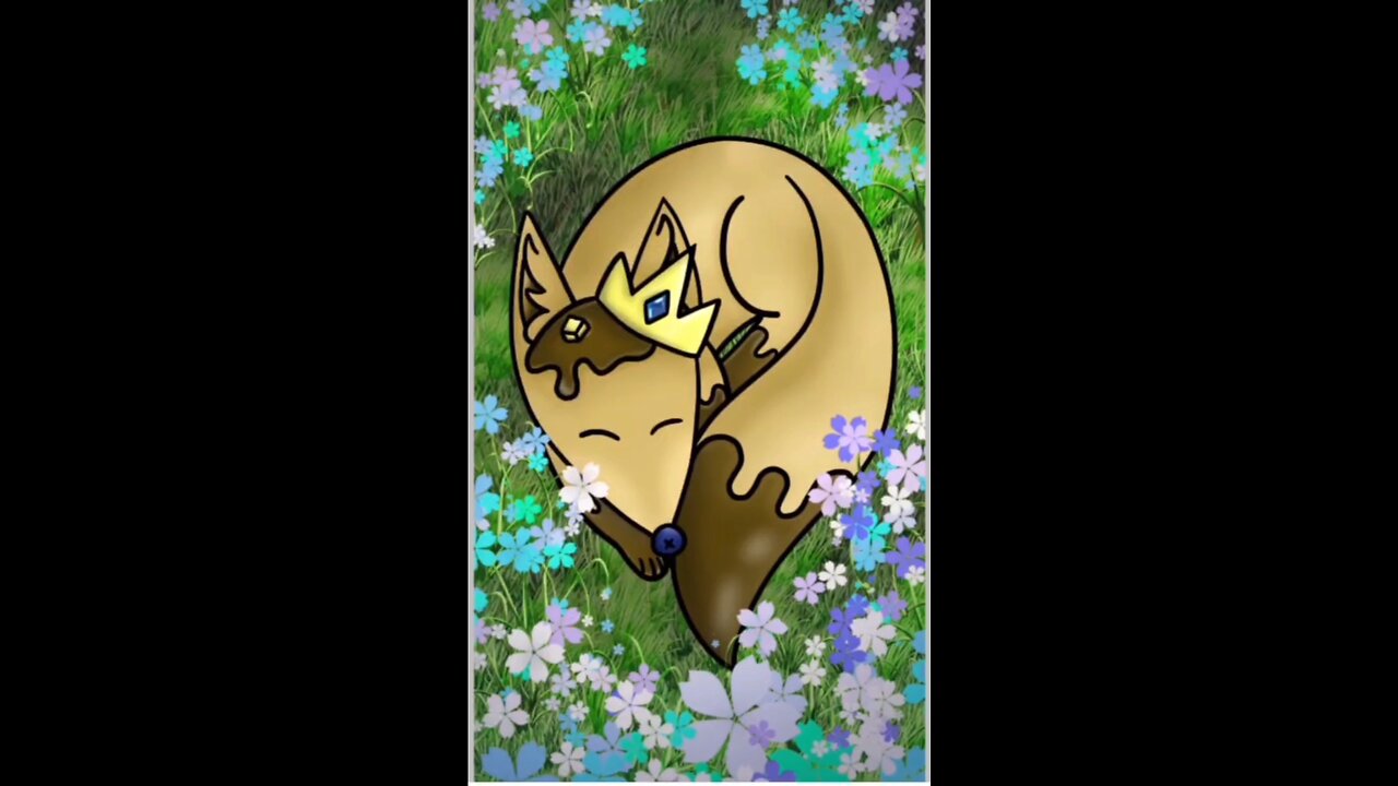 Drawing of a Pancake Fox called FlapJack