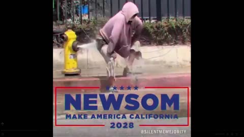 A commercial for Newscum. Yup, this is perfect. Make America Cali... LMAO