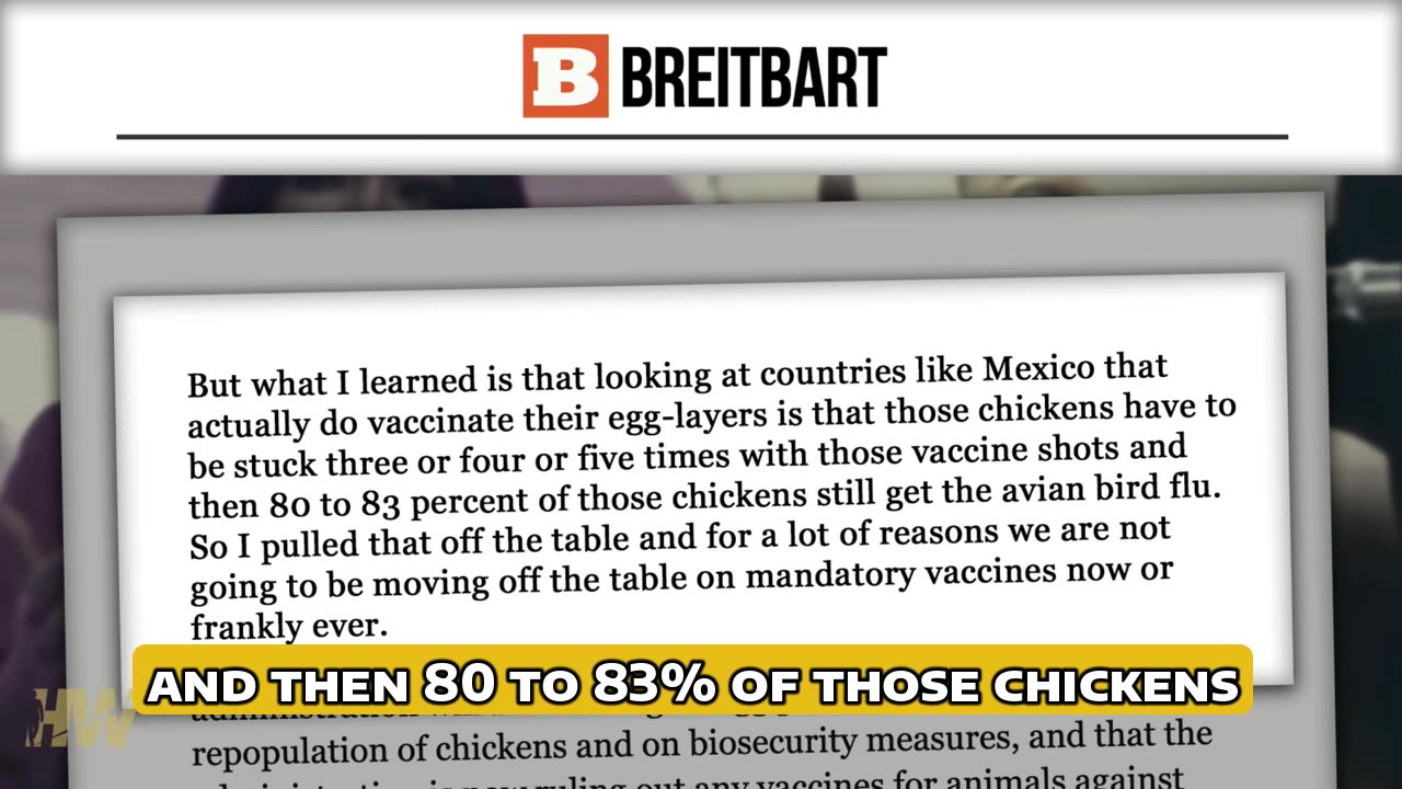 USDA Nixes Bird Flu Vaccines