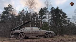 Ukrainian Bandermobile Firing On Russian Positions