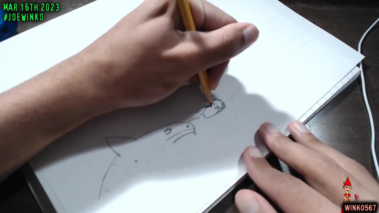Shark Attack Death Wish Drawing Video (2023) _ Joe Winko