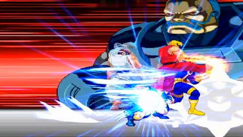 Cyclops_Wolverine_Ryu_Ken vs. Apocalypse - (Hardest AI)