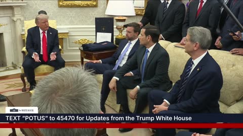 President Trump Participates in a Bilateral Meeting with the Chancellor of Germany