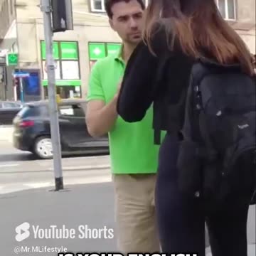 Confidently Approaching A Tall Cute Polish Girl